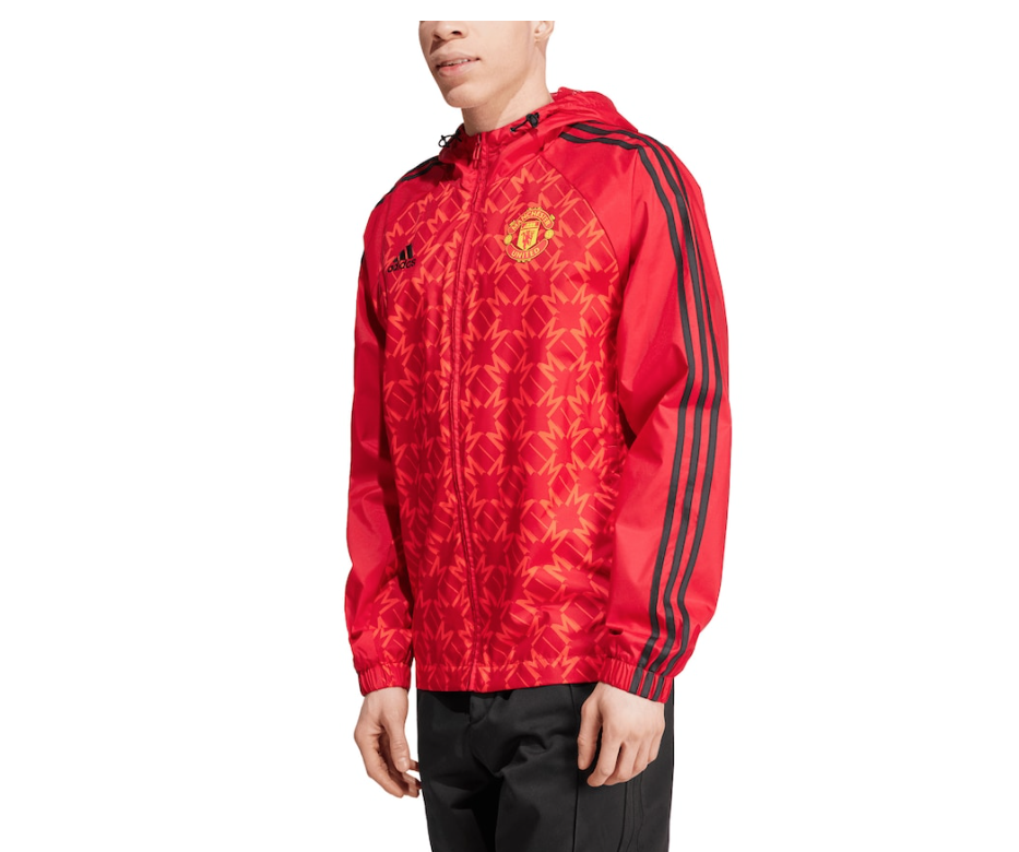 เสื้อเทรนนิ่งแมนเชสเตอร์ ยูไนเต็ adidas SZN Windbreaker ของแท้