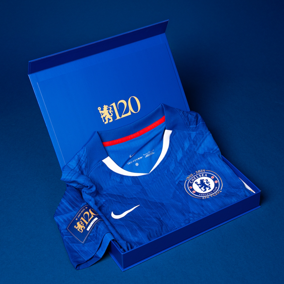 เสื้อเชลซี 2025 2026 ทีมเหย้า ที่ระลึกครบ 120 ปี Anniversary Special Edition รุ่นนักเตะ บรรจุในกล่องของขวัญล้ำค่า ของแท้