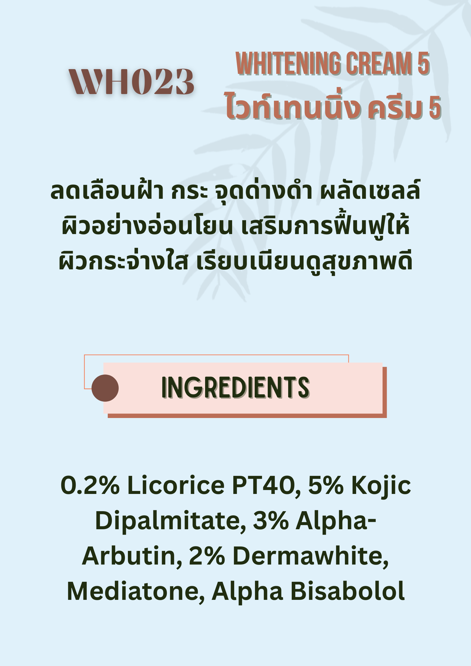 WH023 Whitening Cream 5