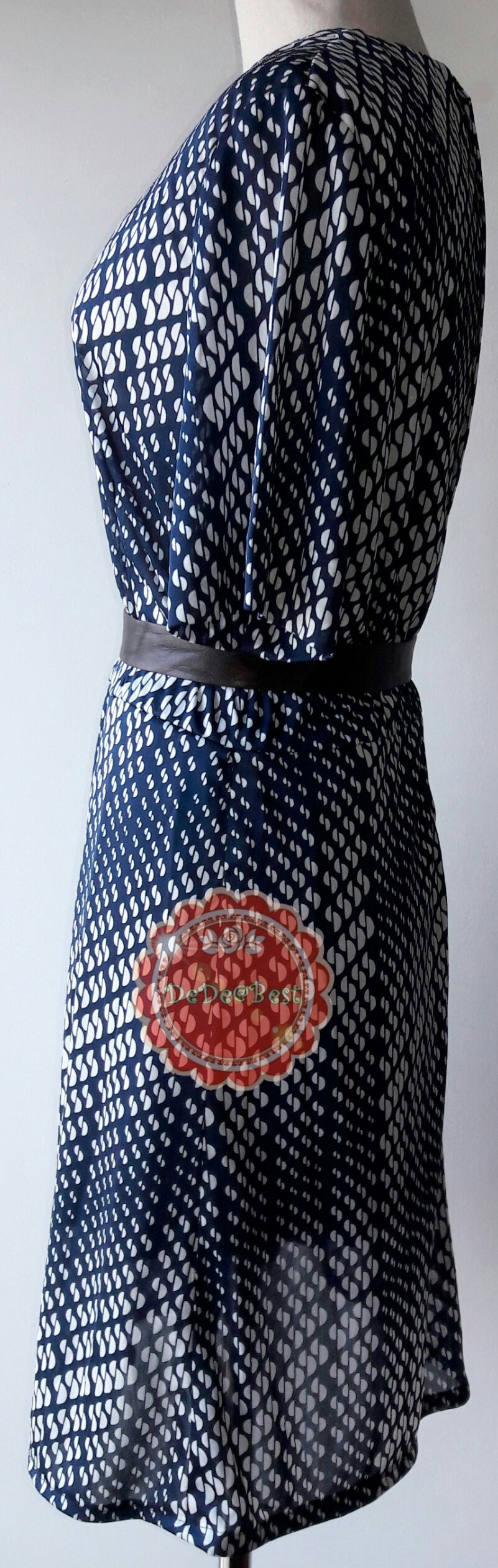 ขายแล้วค่ะ D1:Vintage dress เดรสวินเทจลายกราฟฟิคย้อนยุค ❤