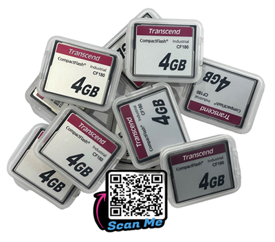 TransCend, Compact Flash Card, 4Gb,CF180,CF180I,Industrial Grade,TS4GCF180