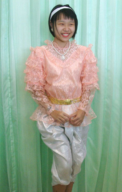 ชุดไทยเด็กหญิง ร.5 แขนหมูแฮม มีหลายสี