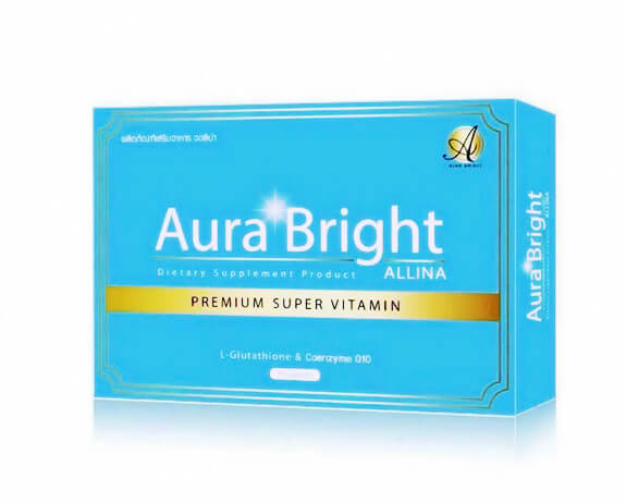 ออร่า ไบรท์ คอลลาเจน พลัส Aura Bright Apple Collagen Plus Premium Collagen 12,000 mg. 1 กล่องมี 10 ซอง