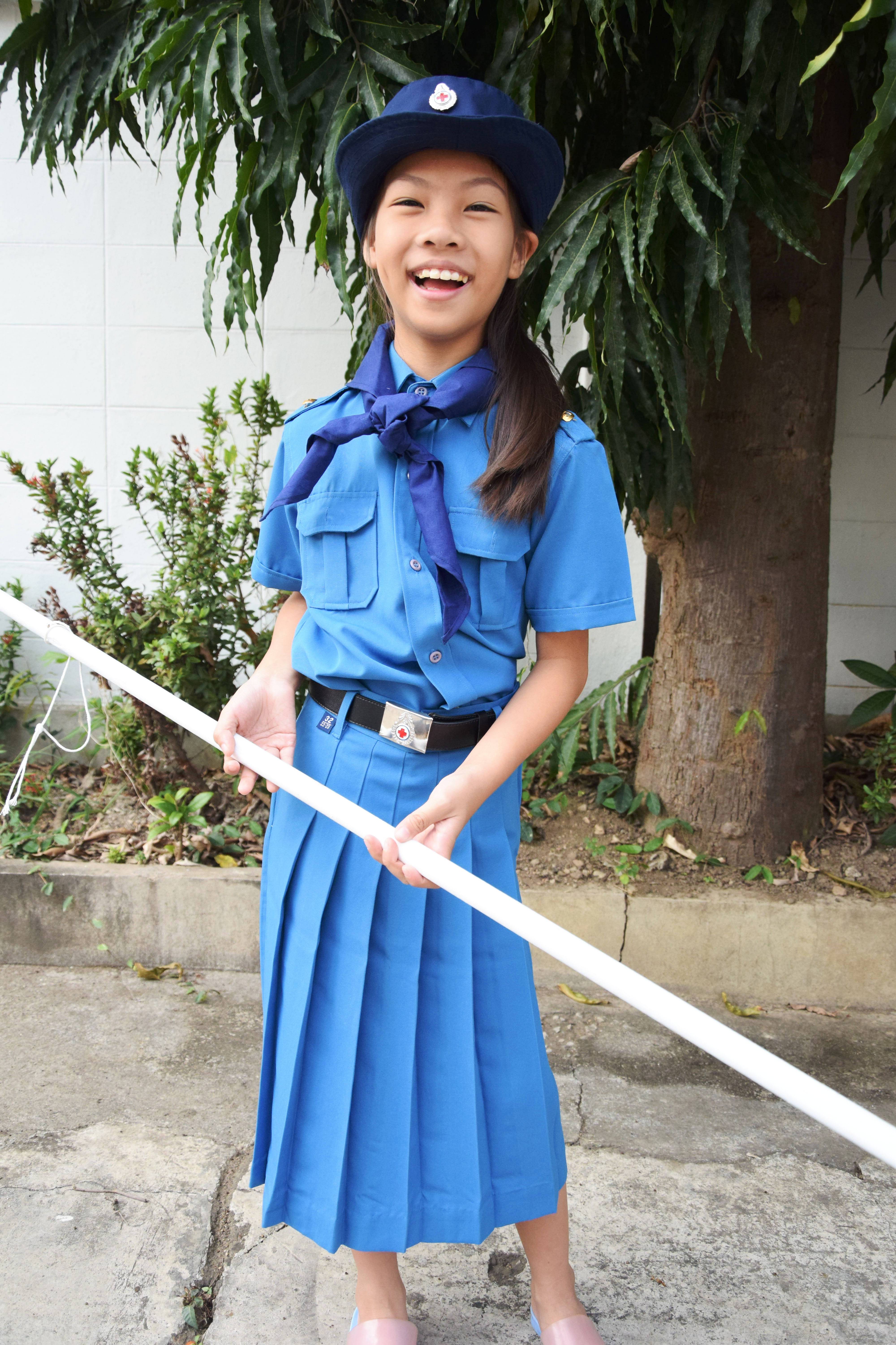 ชุดยุวกาชาดหญิง สีฟ้า ไม่รวมเครื่องหมาย (ราคาตาม size)