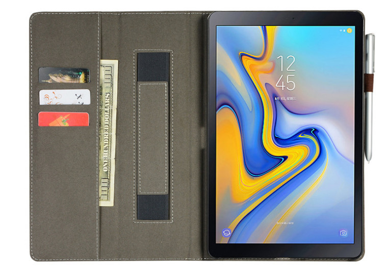 เคส Samsung Galaxy Tab A 10.5 T590 T595 รุ่น Multi Function มาพร้อมสายรัดปากกา