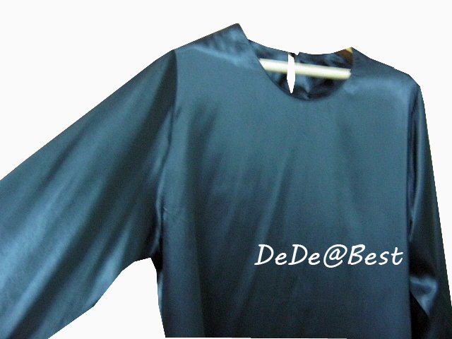 ขายแล้วค่ะ T42:Vintage top เสื้อวินเทจผ้าพริ้วสีดำแขนยาว❤