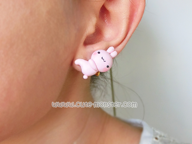 ต่างหูน้องกระต่ายเกาะหู Pinky Bunny