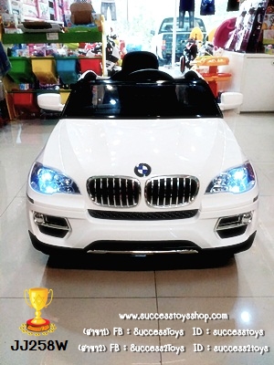 JJ258Wรถแบตเตอรี่เด็กนั่ง รุ่น BMW-X6 เปิดประตูได้ ลิขสิทธิ์แท้ BMW มี 4 สี แดง ดำ ขาว น้ำเงิน