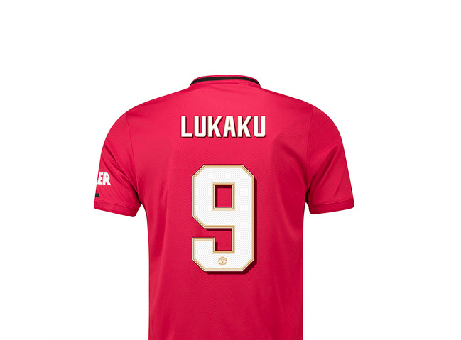 เสื้อแมนเชสเตอร์ ยูไนเต็ด 2019 2020 ทีมเหย้า พิมพ์ชื่อ LUKAKU 9 ฟอนท์สโมสรของแท้