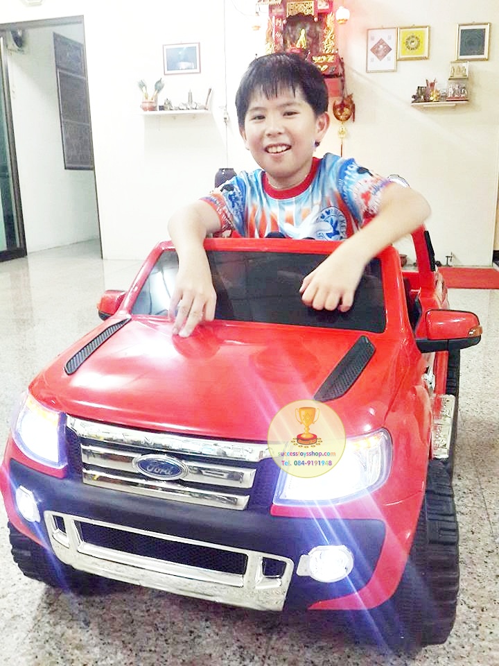 DK3646OR รถแบตเตอรี่ รถกระบะฟอร์ด FORD RANGER 2มอเตอร์ แบต 12V มีโช๊ค มี5สี แดง ขาว ดำ ส้ม ชมพู