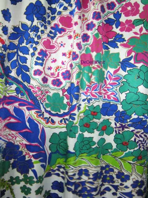 ขายแล้วค่ะ D24:Vintage dress เดรสวินเทจลายดอกไม้ผ้านิ่มลื่น❤