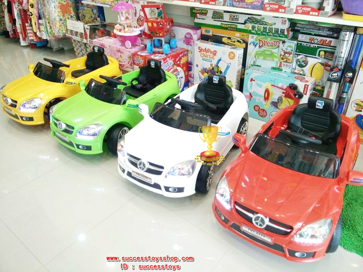BJ3170Y รถแบตเตอรี่เด็กนั่งไฟฟ้า ยี่ห้อเบนซ์ มี4สี แดง เหลือง เขียว ขาว