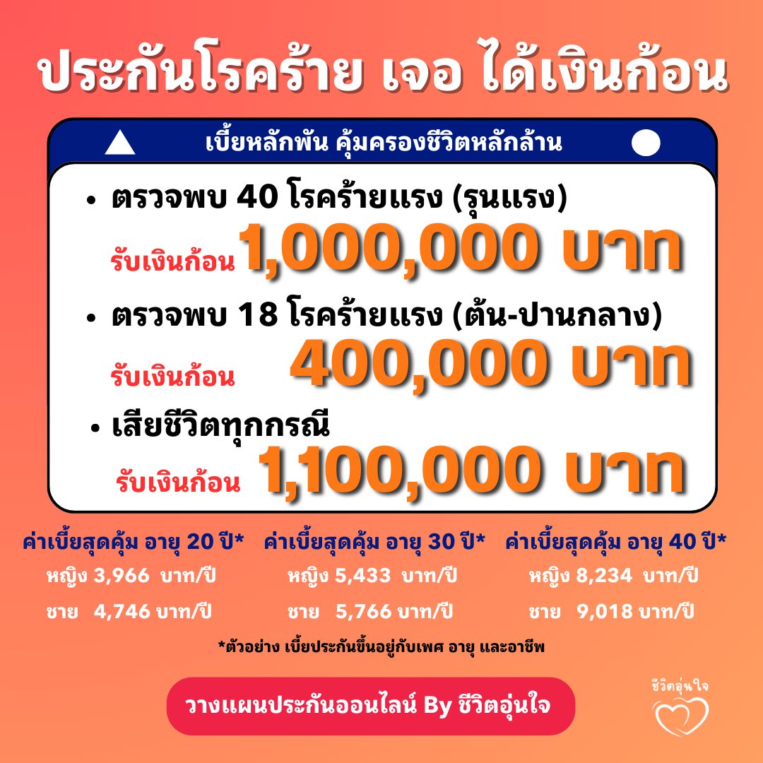 ชีวิตไม่สะดุด พบโรคร้าย เจอ จ่าย จบ(เพศหญิง)