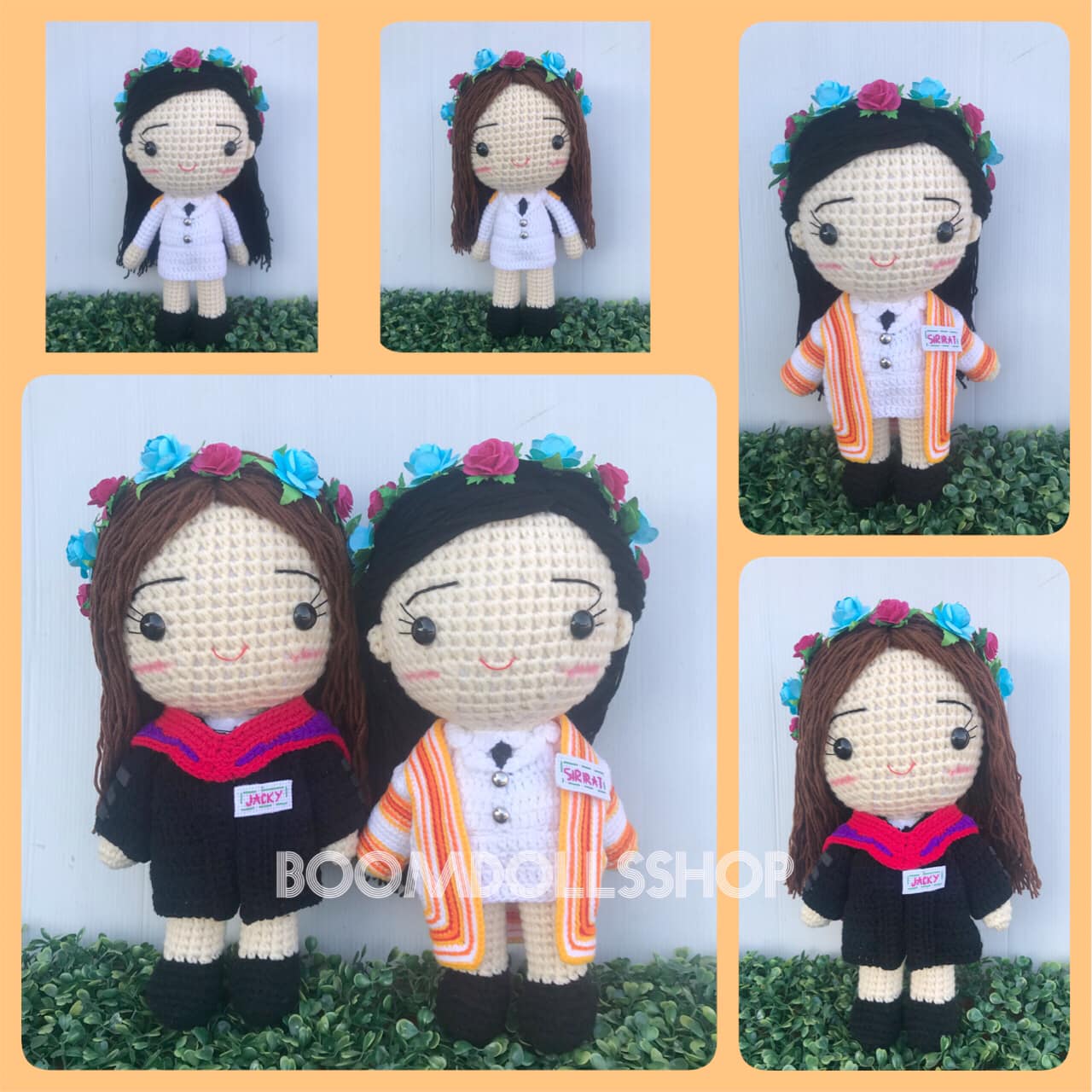 ตุ๊กตาถักรับปริญญา ม. ขอนแก่น ขนาด 12 นิ้ว