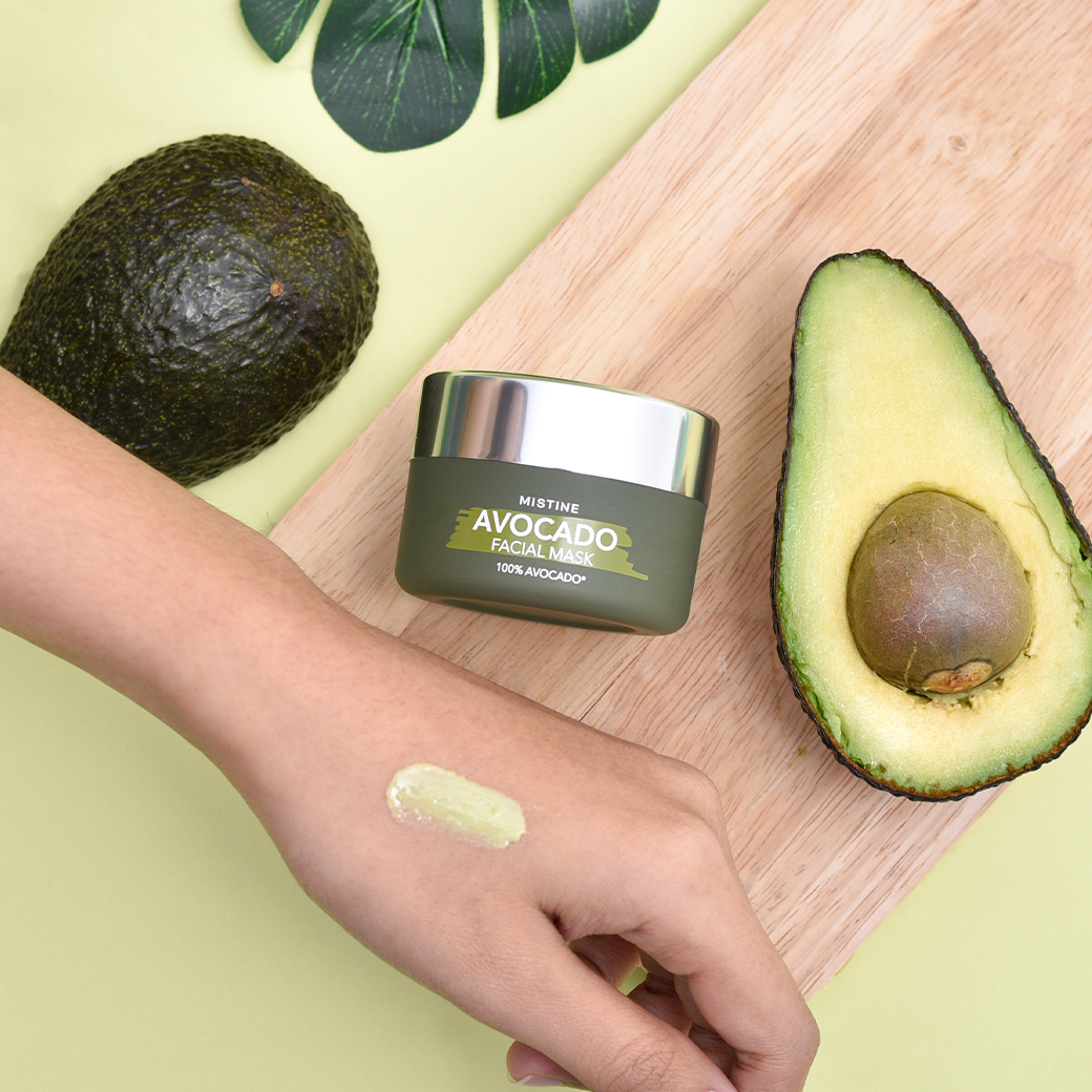 Mistine AVOCADO Facial Mask 100% Avocado มิสทิน อะโวคาโด เฟเชียล มาส์ก ทาแล้วล้างออก ผิวหน้าผ่อนคลายเหมือนไปสปา