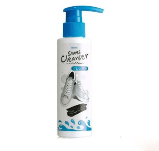 Mistine Shoes Cleanser น้ำยาทำความสะอาดรองเท้า ด้วยคุณสมบัติของ Double Cleansing Stain Complex ที่ช่วยทำความสะอาดคราบสกปรกฝังแน่นออกได้อย่างง่ายดาย ด้วยการขัด ใช้เพียงผ้าเช็ดออกโดยไม่ต้องล้างน้ำ