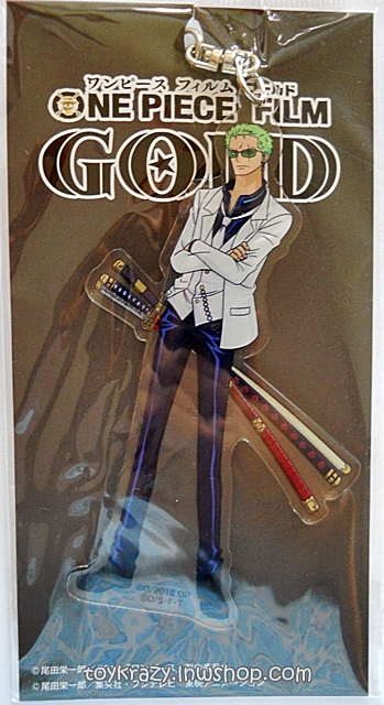 One Piece Film Gold Acrylic Keychain - Zoro