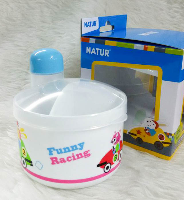 กระปุกแบ่งนม 3 ช่อง Natur รุ่น Designed in France