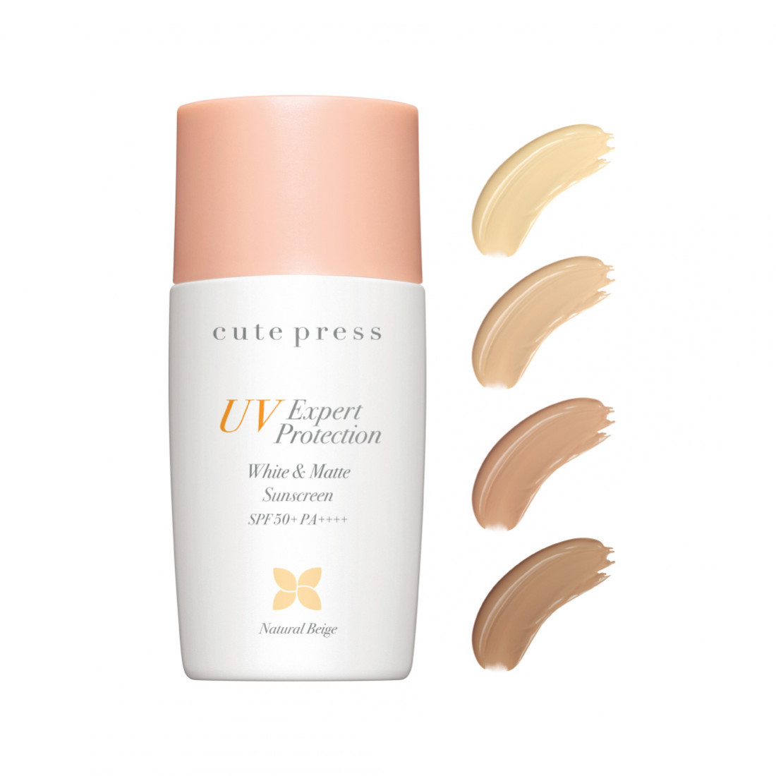 Cute Press UV Expert Protection White & Matte Sunscreen SPF50 PA+++ ยูวี เอ็กซ์เพิร์ท โพรเทคชั่น ไวท์ แอนด์ แมท ซันสกรีน เอสพีเอฟ ครีมกันแดดเนื้อรองพื้น เกลี่ยง่าย ช่วยปกป้องผิวจากรังสี