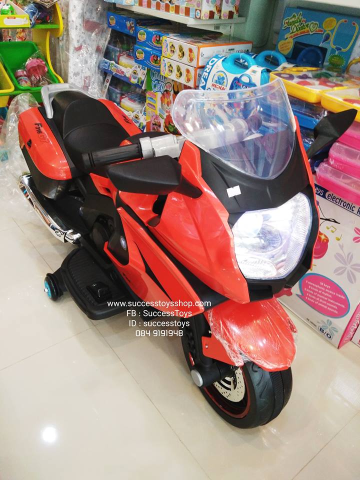 LN16812R รถมอเตอร์ไซค์ BMW คันใหญ่ (2 มอเตอร์) ถอดล้อได้ สีแดง