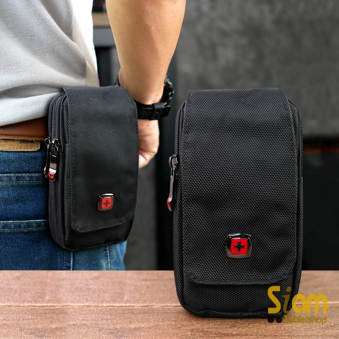 DAKAR กระเป๋าคาดเอวใส่โทรศัพท์ มือถือ 4.7-6.7 นิ้ว ใส่ได้ 2 เครื่อง แนวตั้ง (0626)