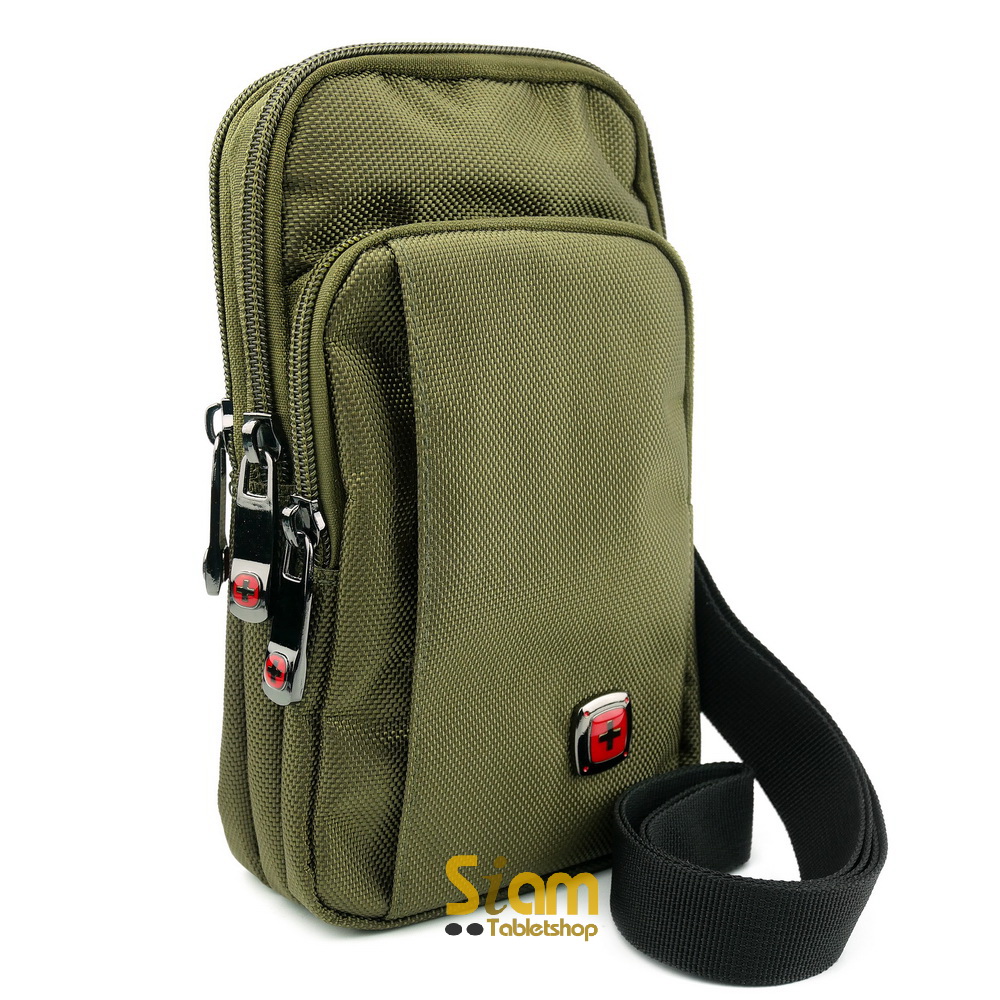 DAKAR กระเป๋าหนังคาดเอว ใบใหญ่ แนวตั้ง ใส่มือถือขนาด 5 - 6.5 นิ้ว (0611)