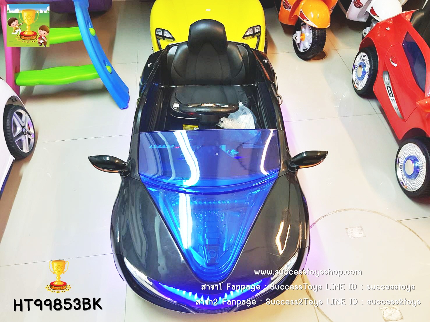 HT99853 รถแบตเตอรี่เด็กนั่งไฟฟ้า ยี่ห้อ BMW V8 มี3สี แดง ขาว ดำ