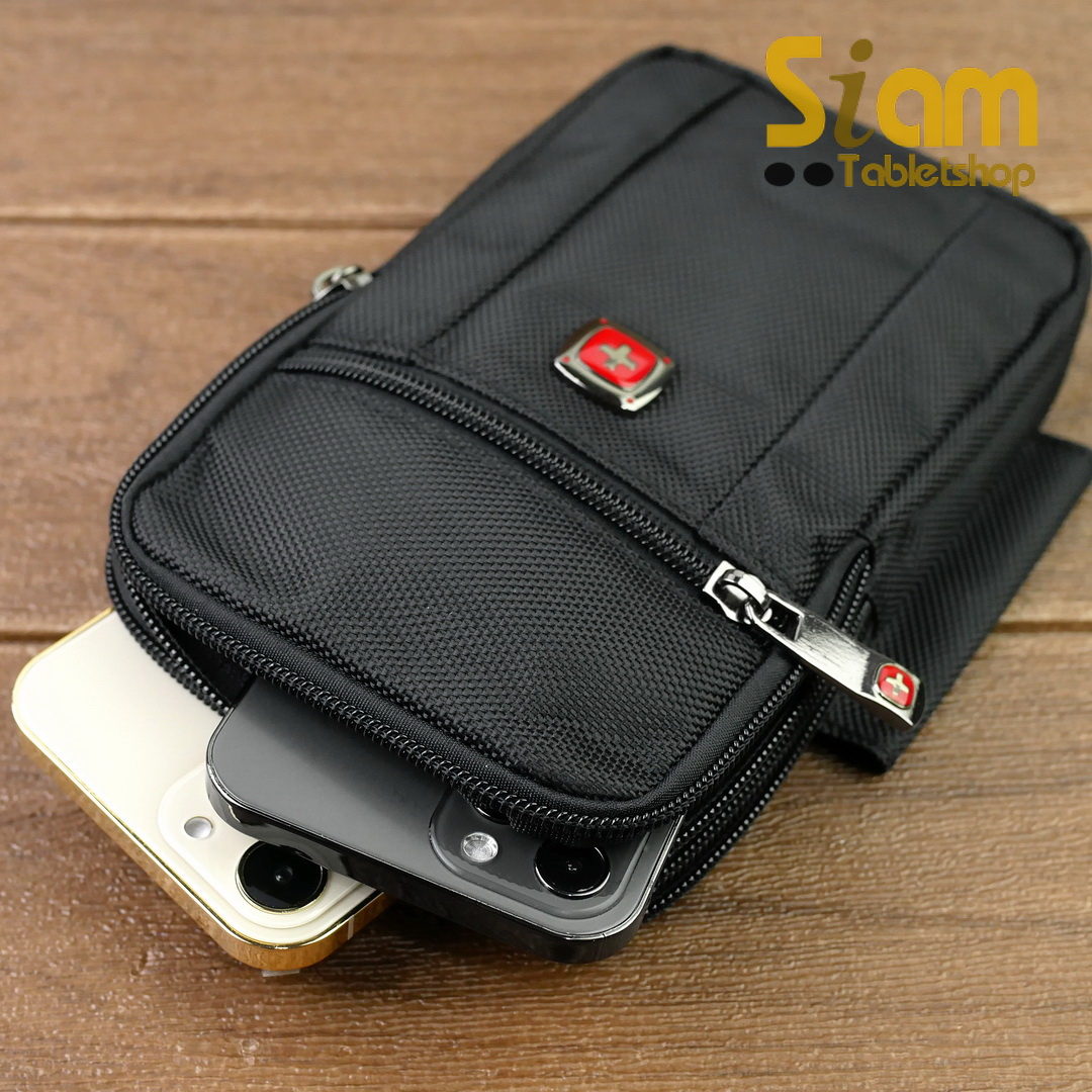 DAKAR กระเป๋าหนังคาดเอว แนวตั้ง ใส่มือถือขนาด 5 - 6.7 นิ้ว (072)