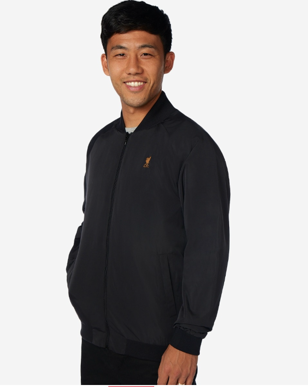 เสื้อแจ็คเก็ตลิเวอร์พูล Bomber Jacket Black ของแท้