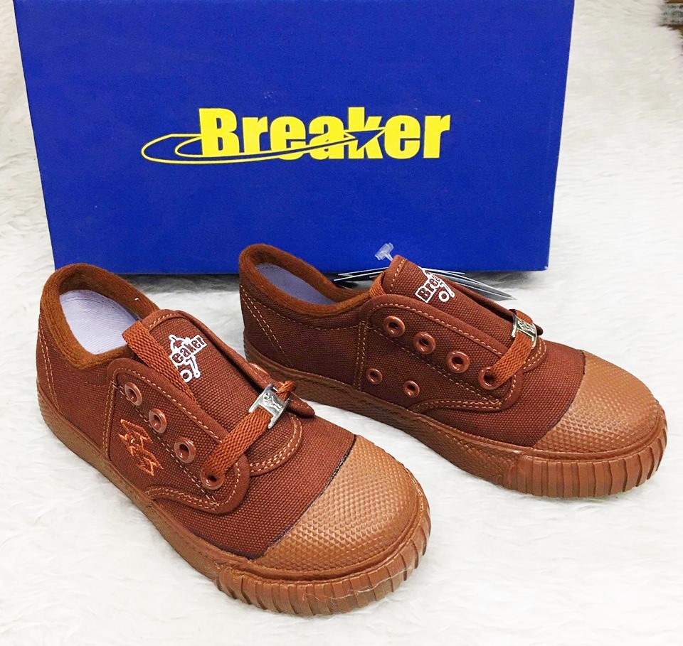 รองเท้านักเรียน Breaker สีน้ำตาล รุ่น 4X4