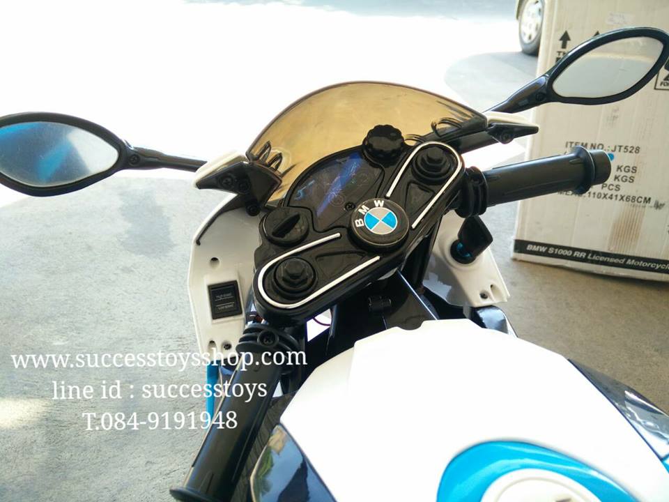 JT528 รถมอเตอร์ไซค์เด็กนั่งไฟฟ้า ซุปเปอร์ไบค์ BMW S1000 งานแท้ (2 มอเตอร์)
