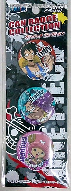 ชุดเข็มกลัด One Piece 3 ชิ้น [Luffy, Franky, Chopper]