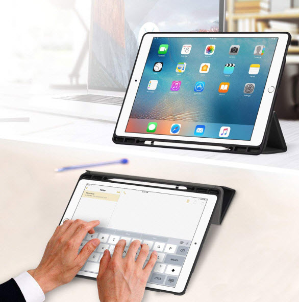 เคส iPad Pro 12.9 2017 มีช่องเสียบปากกา ลายหินอ่อน