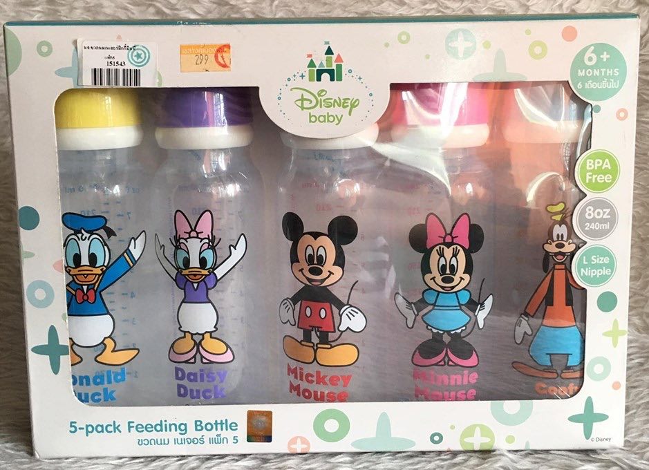 ขวดนมเนเจอร์ มิกกี้มินนี่ 8 ออนซ์ แพ็ก5 ขวด