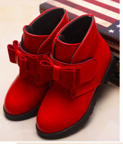 รองเท้าหนังA08สีเเดง