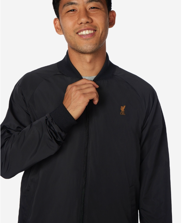 เสื้อแจ็คเก็ตลิเวอร์พูล Bomber Jacket Black ของแท้