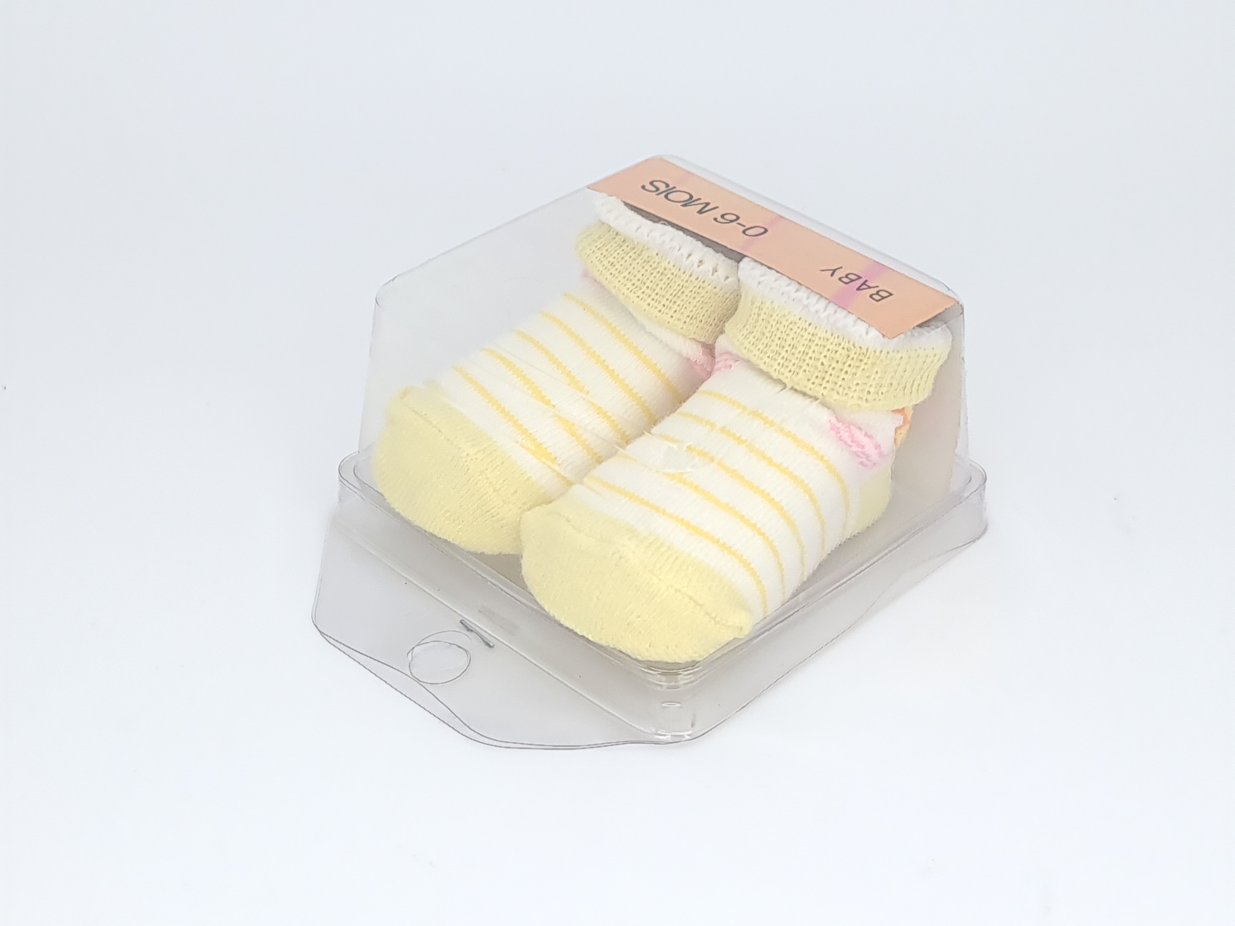 ถุงเท้าเด็กแรกเกิด 0-6 เดือน (กล่องใส) Baby Socks