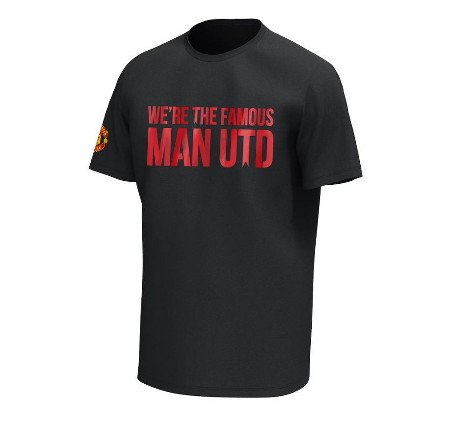 เสื้อทีเชิ้ตแมนเชสเตอร์ ยูไนเต็ด FA Cup Road To Final Slogan ของแท้