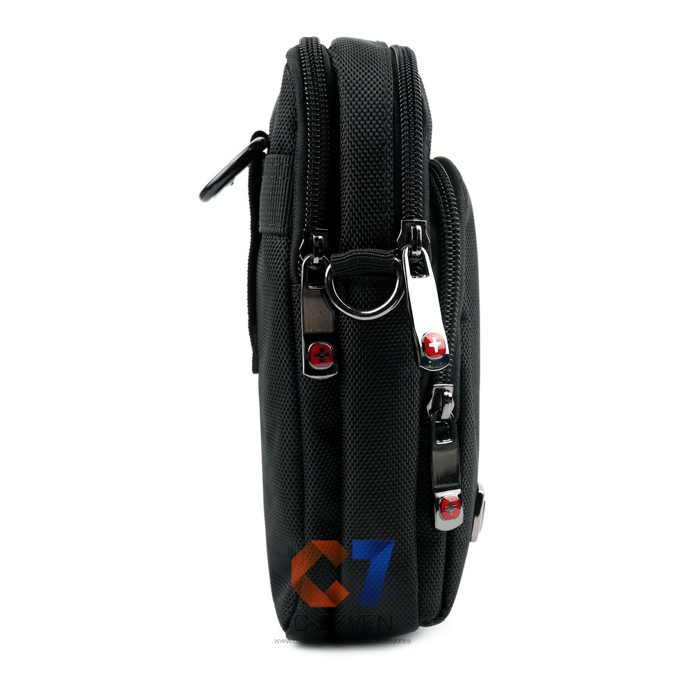 DAKAR กระเป๋าหนังคาดเอว สะพายข้าง ใบใหญ่ แนวตั้ง ใส่มือถือขนาด 5 - 6.7 นิ้ว (0623)