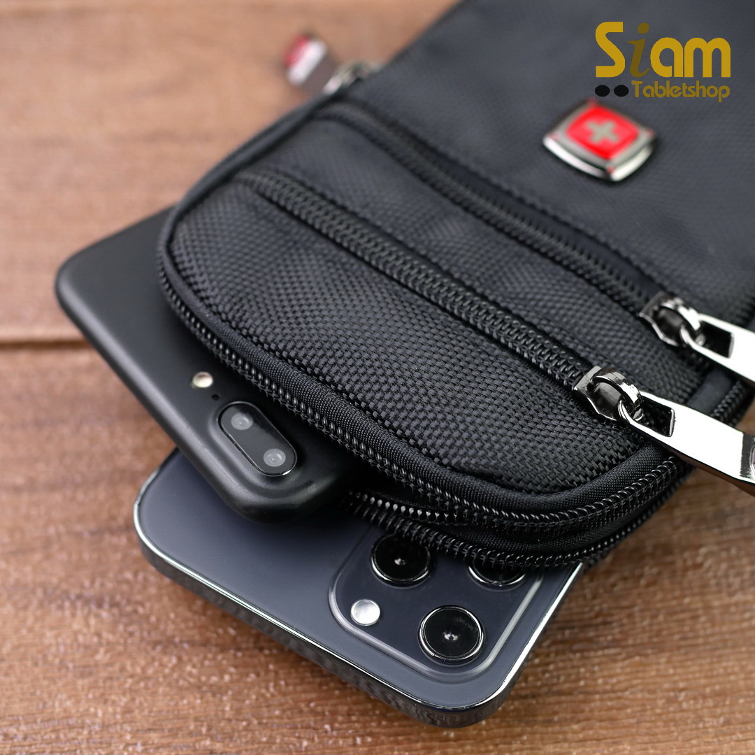 DAKAR กระเป๋าคาดเอวใส่โทรศัพท์ มือถือ 4.7-6.7 นิ้ว ใส่ได้ 2 เครื่อง แนวตั้ง (0667)