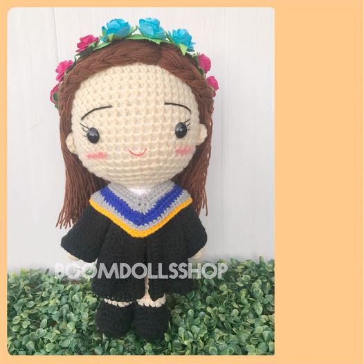 ตุ๊กตาถักรับปริญญา ม.บูรพา ขนาด 18 นิ้ว