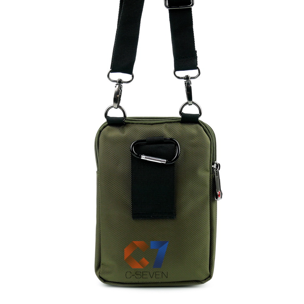 DAKAR กระเป๋าหนังสะพาย พร้อมช่องหูฟัง ใส่มือถือขนาด 5 - 7 นิ้ว (078)