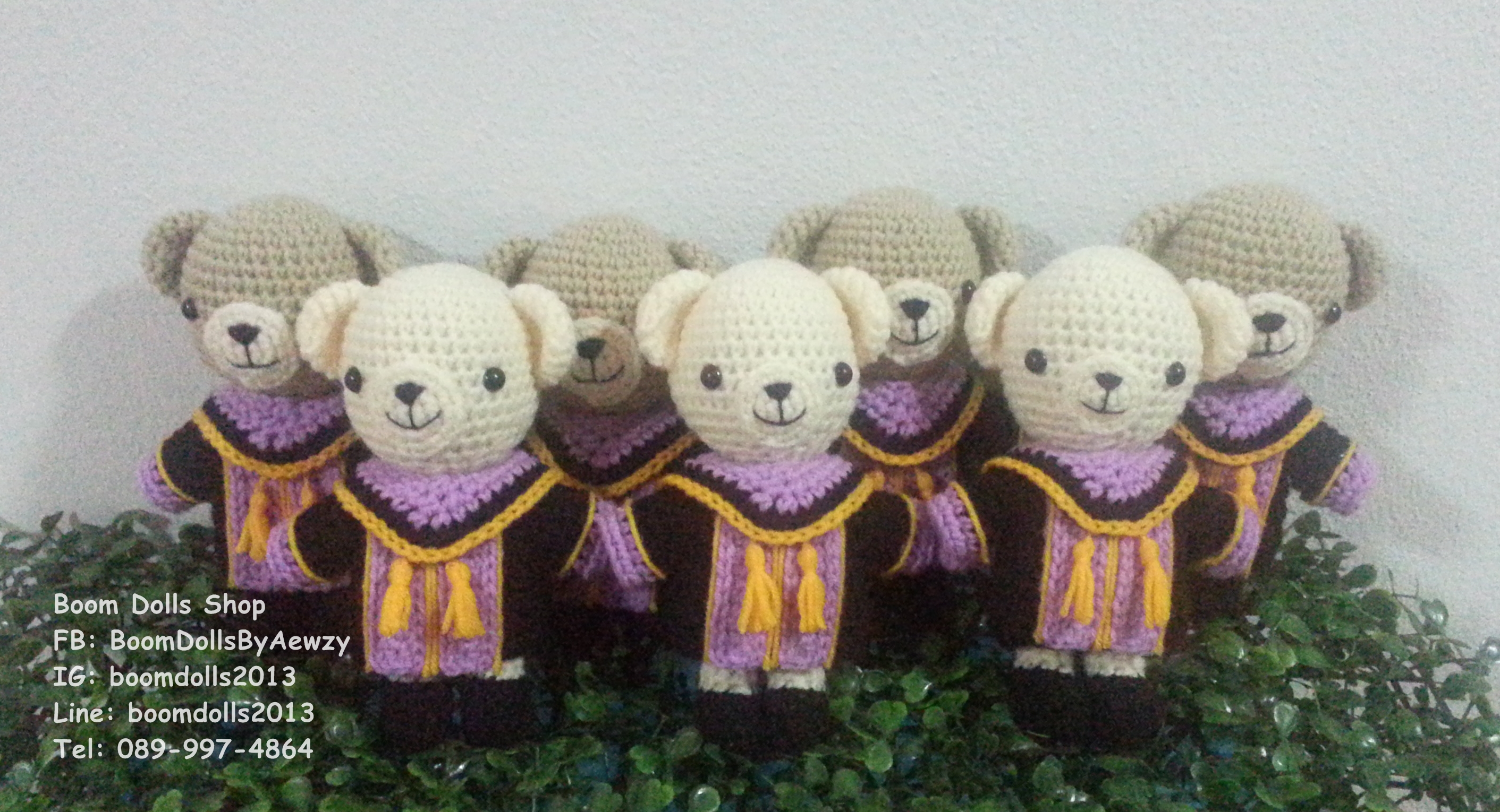 ตุ๊กตาถักรับปริญญา ม.พะเยา ขนาด 6 นิ้ว แบบ B