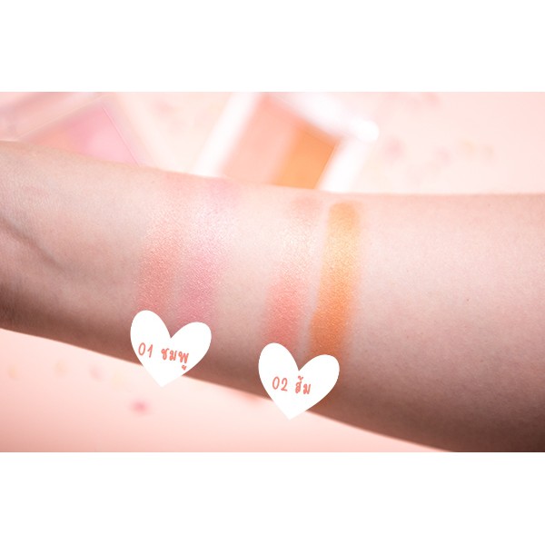 Mistine Fairy Dolly Pretty Face Blush On บลัชออนเนื้อประกายมุก 2 เฉดสี ในตลับเดียว มิสทีน แฟรี่ ดอลลี่ พริตตี้ เฟส บลัชออน