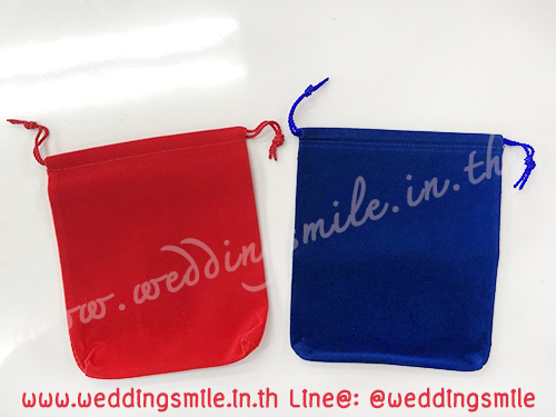 ของชำร่วย, ของที่ระลึกงานเกษียณ, ถุงผ้าใส่ของ, ถุงผ้าใส่ของแจกงานเกษียณ , ถุงผ้ากำมะหยี่สีแดง, ถุงผ้ากำมะหยี่สีแดงแจกงานเกษียณ