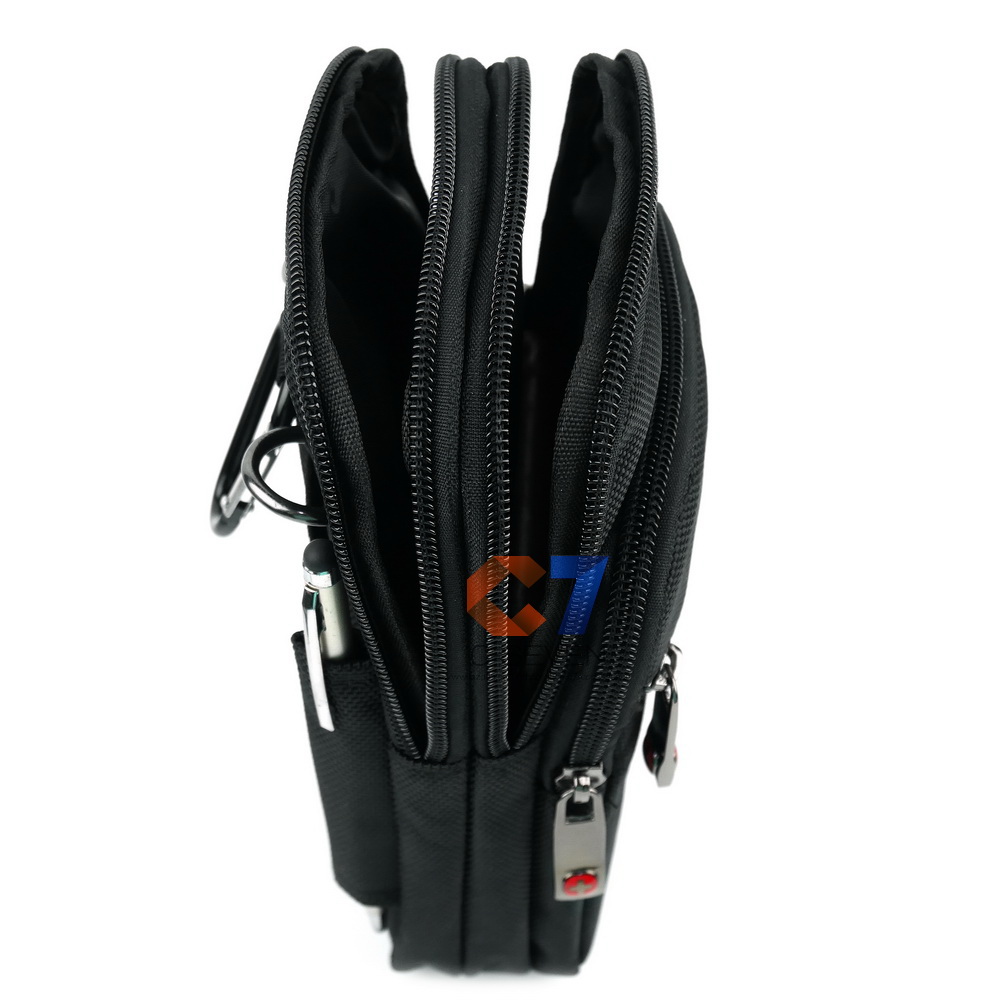 DAKAR กระเป๋าหนังคาดเอว แนวตั้ง ใส่มือถือขนาด 5 - 6.5 นิ้ว (050)