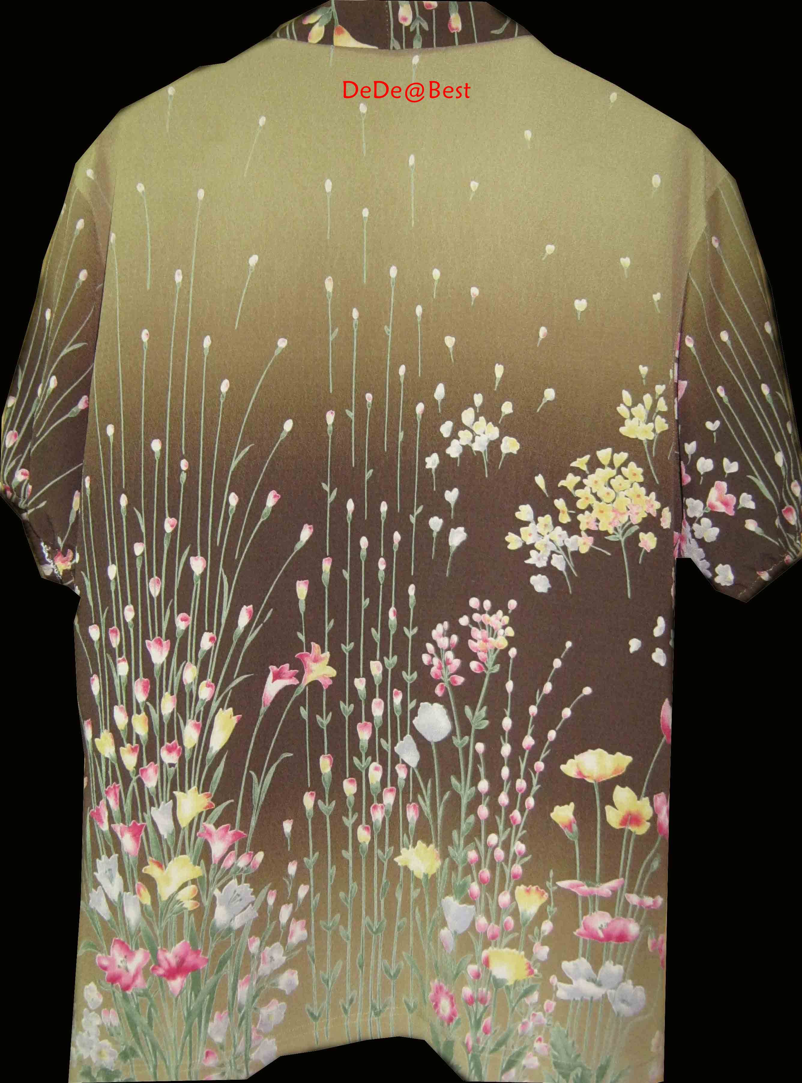 ขายแล้วค่ะ T3:Vintage top เสื้อวินเทจ ลายดอกไม้โทนสีสวยค่ะ❤