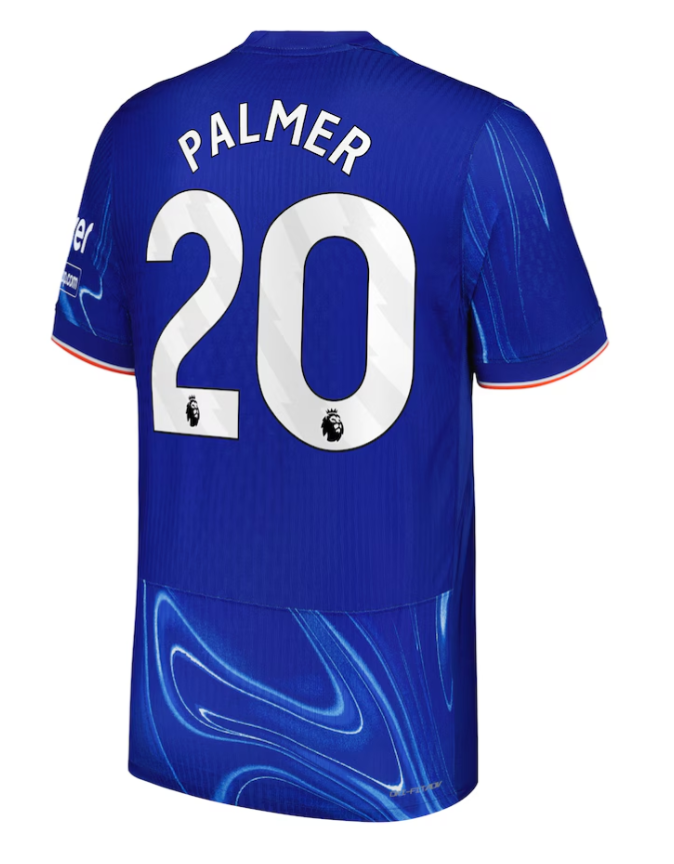 เสื้อเชลซี 2024 2025 ทีมเหย้าเวอร์ชั่นนักเตะ PALMER 20 ฟอนท์พรีเมียร์ลึกของแท้