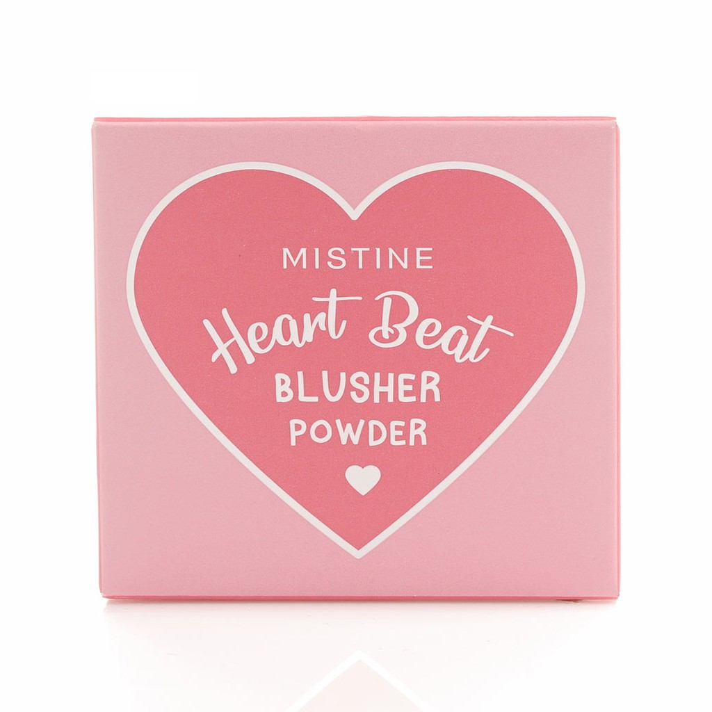 Mistine Heart Beat Blusher Powder บลัชออนรูปหัวใจ เนื้อฝุ่นปัดแก้มสวยใส กด Love รัวๆ มิสทิน ฮาร์ท บีท บลัชเชอร์