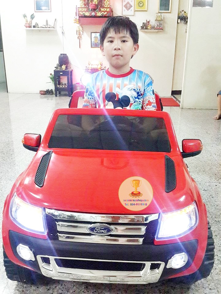 DK3646OR รถแบตเตอรี่ รถกระบะฟอร์ด FORD RANGER 2มอเตอร์ แบต 12V มีโช๊ค มี5สี แดง ขาว ดำ ส้ม ชมพู